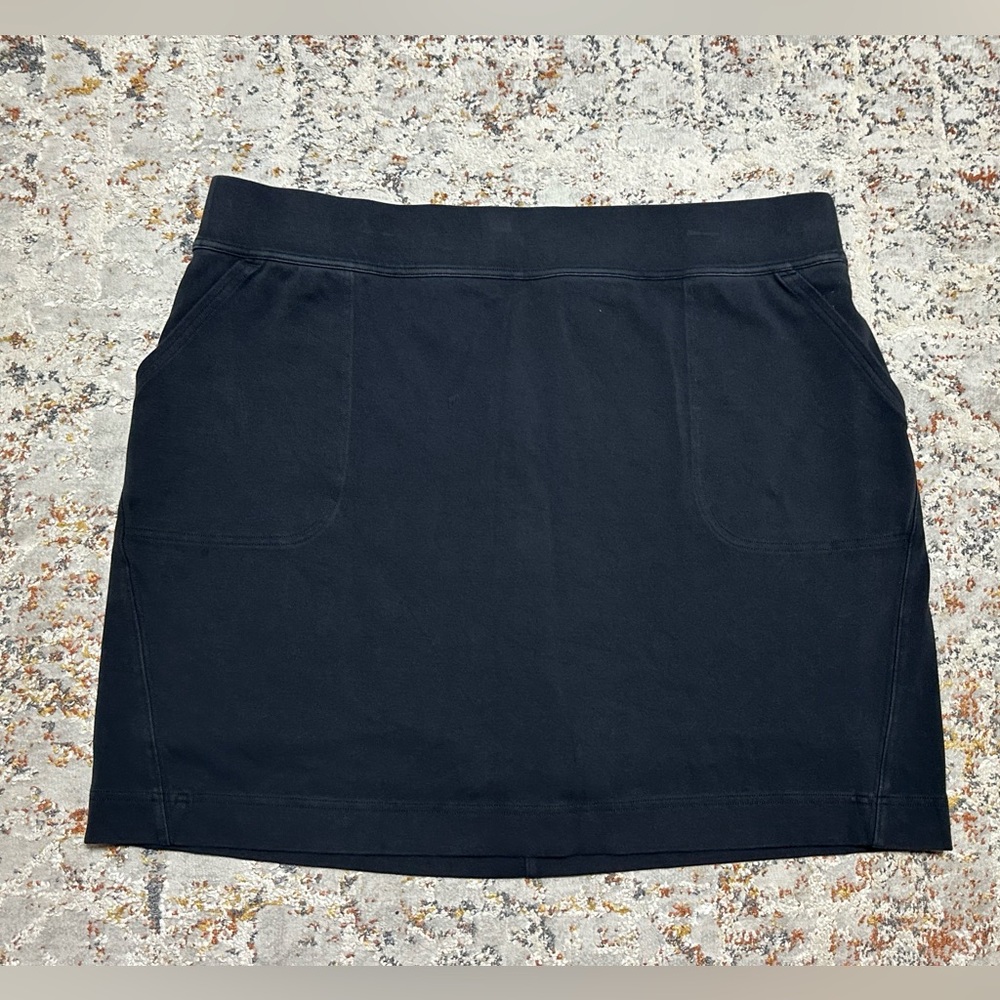 DULUTH TRADING CO Black Skort size 1X high waist